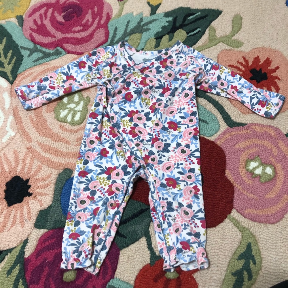 Floral rifle paper inspired mud pie one piece